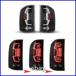 For 2007-2013 Chevy Silverado 1500 2500 3500 Sequential LED Tube Tail Lights L+R