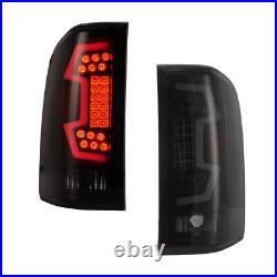 For 2007-2014 Chevy Silverado 1500 2500 3500HD LED Sequential Tail Lights Smoke