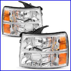 For 2007-2014 Chevy Silverado 1500 2500 HD 3500 HD Headlight Headlamp Left+Right