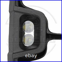 For 2014-18 Silverado Sierra Black Tow Power Heated LED Signal Side Mirrors Pair