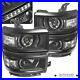 For_2014_2015_CHEVY_SILVERADO_1500_BLACK_PROJECTOR_LED_DRL_STRIP_HEADLIGHTS_Lamp_01_ho