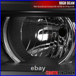 For 2014-2015 Chevy Silverado 1500 Black Projector Headlights+Turn Signal Lamps