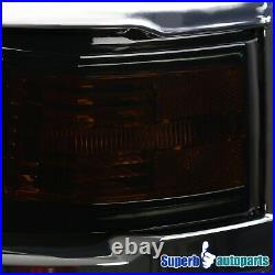 For 2014-2015 Chevy Silverado 1500 Smoke Turn Signal Lamps Headlight