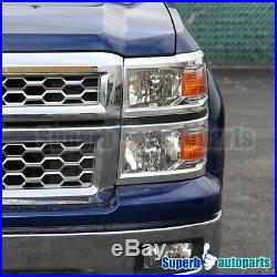 For 2014-2016 Chevy Silverado 1500 Turn Signal Lamps Headlights Replacement