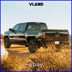 For 2014-2018 Chevrolet Chevy Silverado 1500 VLAND Tail Lights Built-in Full LED