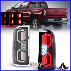 For 2014-2018 Chevy Silverado 1500 2500 3500HD LED Tail Lights Sequential Signal