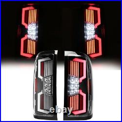 For 2014-2018 Chevy Silverado 1500 2500 3500 LED Tail Lights Sequential Clear