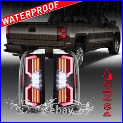 For 2014-2018 Chevy Silverado 1500 2500 3500 Tail Lights LED Sequential Signal