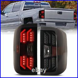 For 2014-2018 Chevy Silverado 1500 2500 HD 3500 HD LED Tail Lights Brake Lamps