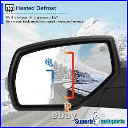 For 2014-2018 Silverado Sierra Left Side Mirror with Power Heated LED Turn Signal