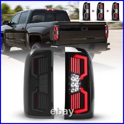 For 2015-2018 Chevy Silverado 2500 3500 LED Tail Lights Sequential Brake Lamps