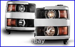 For 2015-2019 Chevy Silverado 2500HD 3500HD Headlights Left + Right 15-19 Lamps