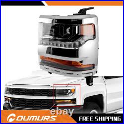 For 2016 2017 2018 Chevy Chevrolet Silverado 1500 Left LH Headlight Xenon HID