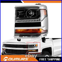 For 2016 2017 2018 Chevy Chevrolet Silverado 1500 Left LH Headlight Xenon HID