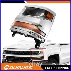 For 2016 2017 2018 Chevy Chevrolet Silverado 1500 Left LH Headlight Xenon HID