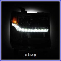 For 2016 -2018 Chevy Silverado 1500 HID/Xenon LED DRL Headlight Passanger Lamp