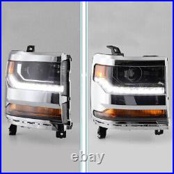 For 2016 -2018 Chevy Silverado 1500 HID/Xenon LED DRL Headlight Passanger Lamp