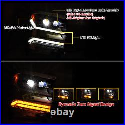 For 2016-2019 Chevy Silverado 1500 Headlights LED Sequential Turn Signal Lamps