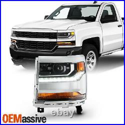 For 2016-2019 Silverado 1500 HID/Xenon Projector Headlight withLED Parking Left