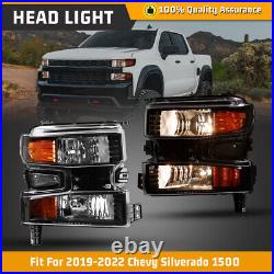 For 2019 2020 2021 2022 Chevy Silverado 1500 LTD Halogen Headlights Turn Signal