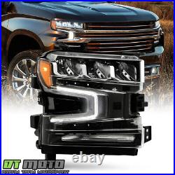 For 2019-2021 Chevy Silverado 1500 with Halogen Signal LED Headlight Passenger