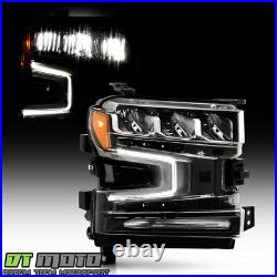 For 2019-2021 Chevy Silverado 1500 with Halogen Signal LED Headlight Passenger