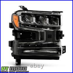 For 2019-2021 Chevy Silverado 1500 with Halogen Signal LED Headlight Passenger