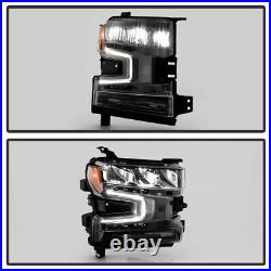 For 2019-2021 Chevy Silverado 1500 with Halogen Signal LED Headlight Passenger