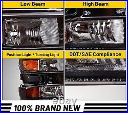 For 2019-2022 Chevy Silverado 1500 Halogen witho LED Headlight Headlamp LH Driver