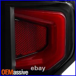 For 2019-2023 Chevy Silverado 1500 2500HD LED Tube DRL Black Smoked Tail Lights