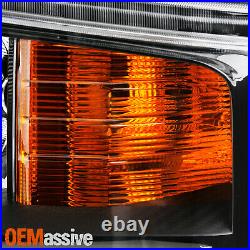 For 2019 Silverado 1500 2020 1500 LD Halogen Type witho LED Black Headlights Pair