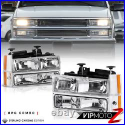 For 88-93 Chevy C10 C/K Truck Suburban Blazer Yukon Headlight Corner Bumper Lamp