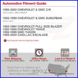 For 88-98 Chevy GMC C10 C/K Suburban Tahoe Yukon LED Red Lens Brake Tail Light