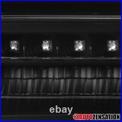 For 88-98 Chevy Silverado GMC Sierra C10 Black LED Bumper Lights Parking Lamps