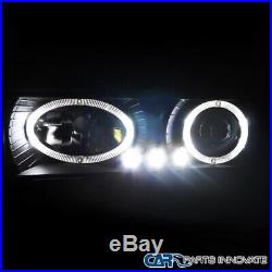 For 94-98 C10 C/K 1500 Tahoe Black Projector Headlights+Bumper+Corner Lamps
