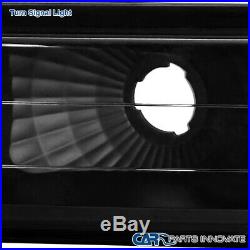 For 94-98 C10 C/K 1500 Tahoe Black Projector Headlights+Bumper+Corner Lamps