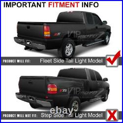 For 99-02 Chevy Silverado 1500 2500HD 3500HD SMOKED BLACK LED Tail Brake Light