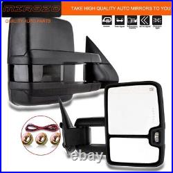 For 99-02 Chevy Silverado Sierra Towing Mirrors Heated Power Turn Signal Pair