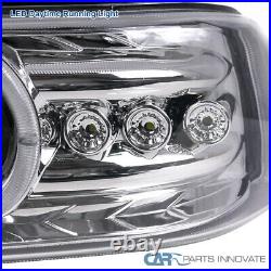 For 99-02 Silverado 00-02 Tahoe Suburban Halo Projector Headlights+Bumper Lamps
