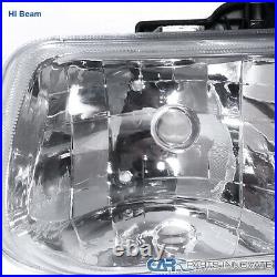 For 99-02 Silverado 00-06 Suburban Tahoe Clear Headlights+Bumper Signal Lamps
