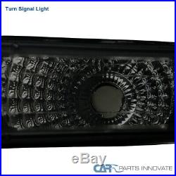 For 99-02 Silverado 00-06 Suburban Tahoe Smoke Headlights+Bumper Signal Lamps