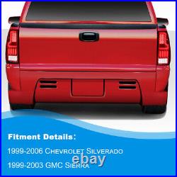 For 99-06 Chevy Silverado 1500 99-02 GMC Sierra LED Tail lights Red Brake Lamp