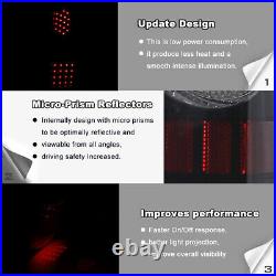 For 99-06 Chevy Silverado 1999-2002 GMC Sierra LED Tail lights Smoke Lens Lamps