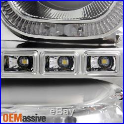GAZE 07-13 Silverado GEN VI Halo Projector SMD DRL LED Headlights Headlamps