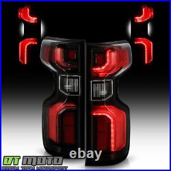 Halogen Upgrade LED Tail Lights For 2019-2023 Chevy Silverado 1500 Incandescent