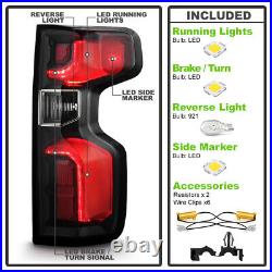 Halogen Upgrade LED Tail Lights For 2019-2023 Chevy Silverado 1500 Incandescent