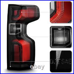 Halogen Upgrade LED Tail Lights For 2019-2023 Chevy Silverado 1500 Incandescent