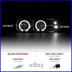 Headlight Halo LED Smoke Bumper Glass Projector Fog 99-02 Silverado DuraMax 6.6L