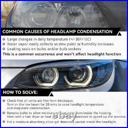 Headlight Lamp+Turn Signal Mark for Chevy Silverado 1500 14-15 Black Amber Pair