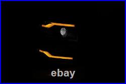 Headlights For 2014 2015 Chevy Silverado 1500 Dynamic Turn Signal LED DRL Pair